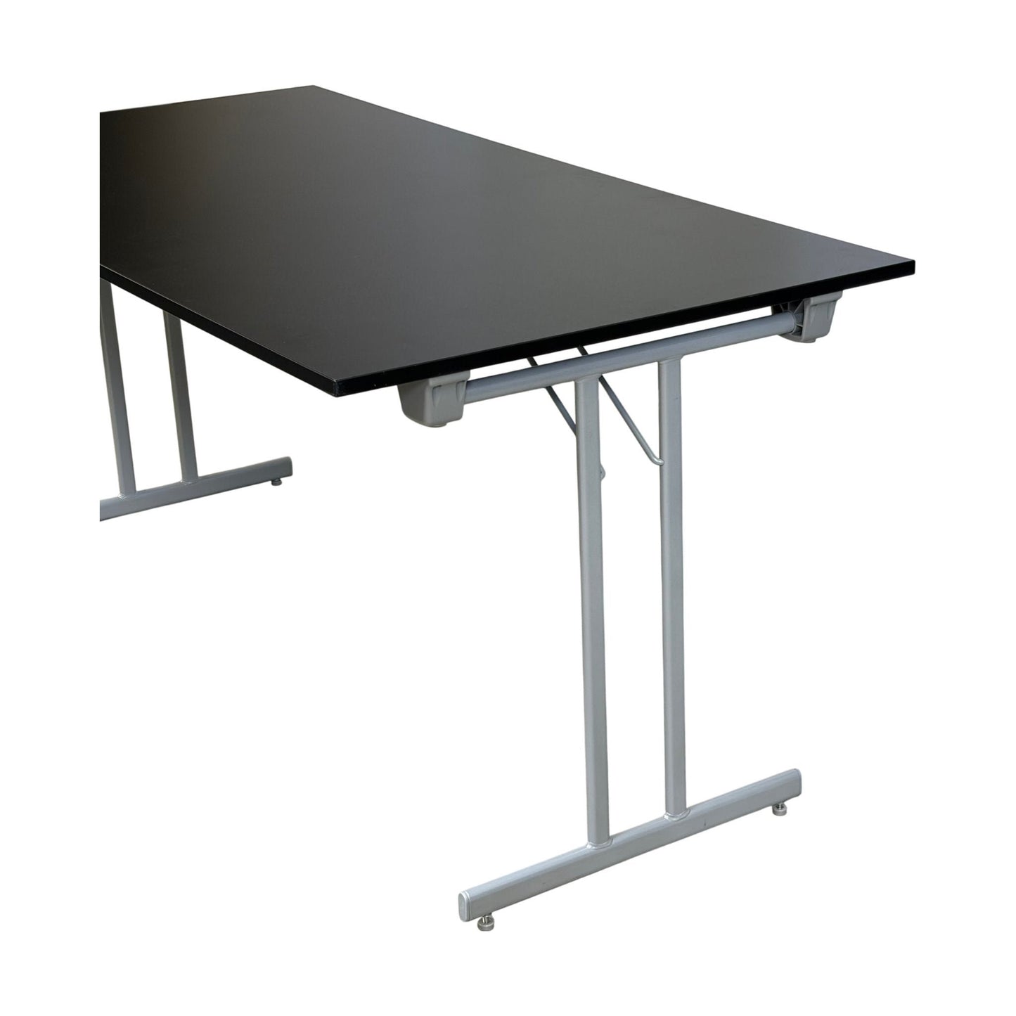 Klappbord ELJ møtebord, svart laminat, 160x80 cm