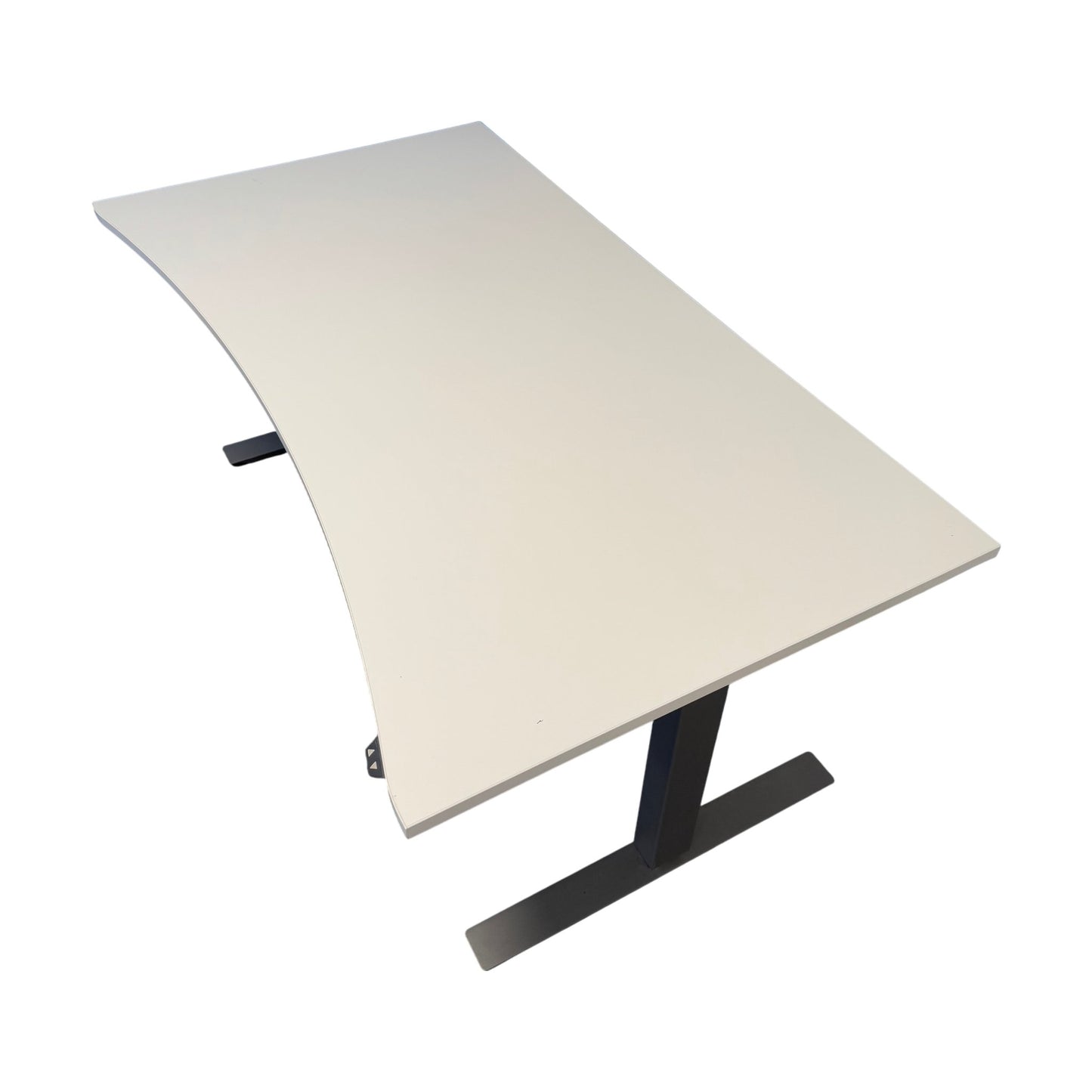 Elektrisk hev/senk skrivebord m/ magebue, 180x90cm