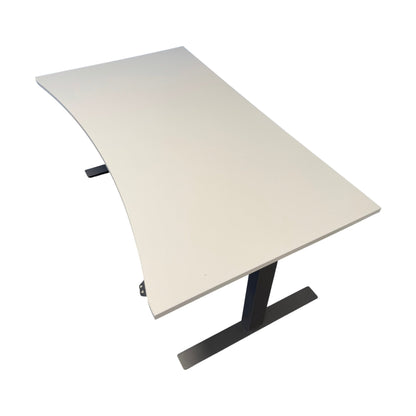 Elektrisk hev/senk skrivebord m/ magebue, 180x90cm