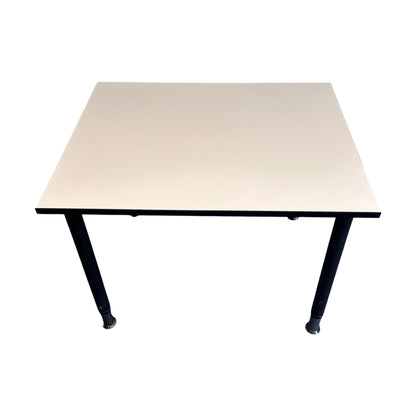 Enkelt skrivebord 100x80 cm, hvit, Edsbyn