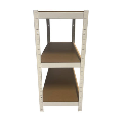 Hylle med treplater, hvit