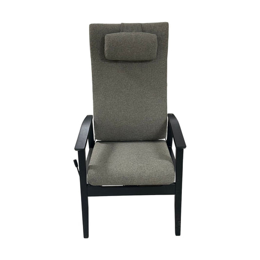 Nexus lenestol fra VAD, sortlakkert, høy rygg