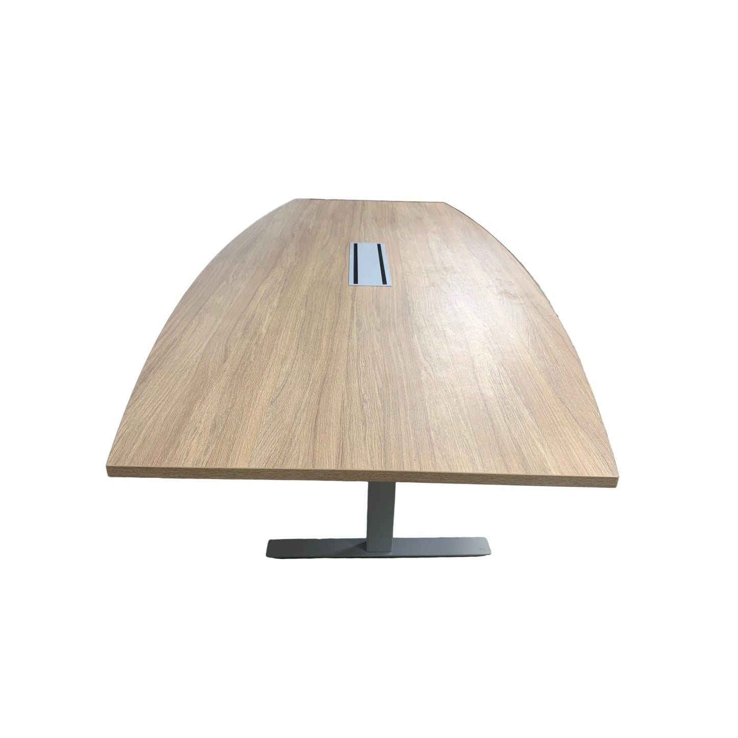 Møtebord i trefarget lys eik, 120x270 cm