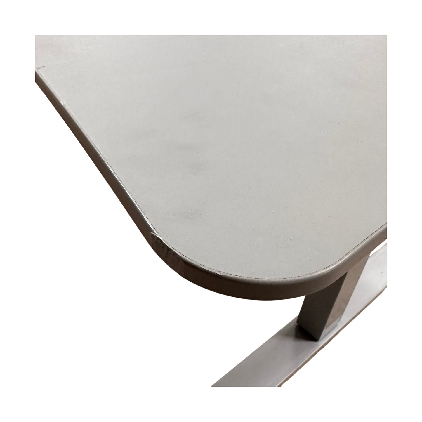 Elektrisk hev/senk skrivebord, grå plate, 200x80 cm