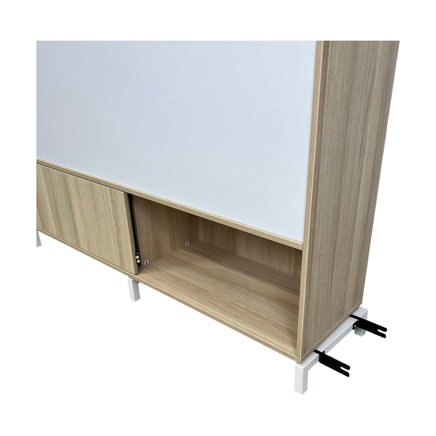 Hylle fra Kinnarps, beige, 160 cm