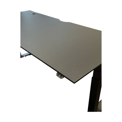 Svart elektrisk hev/senk skrivebord, 180x80 cm