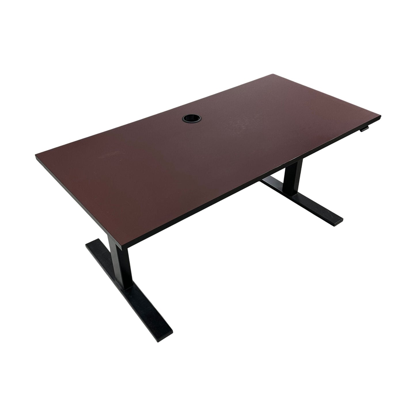 Elektrisk hev/senk skrivebord fra Linak, rød, 140x70 cm