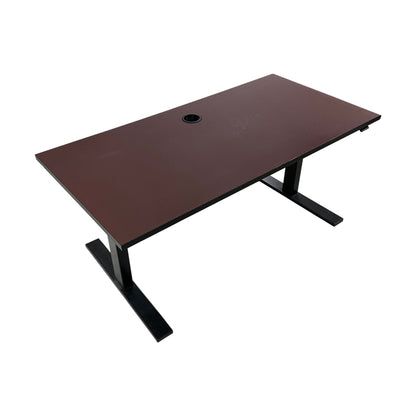 Elektrisk hev/senk skrivebord fra Linak, rød, 140x70 cm