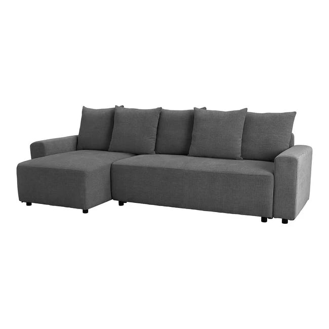 Secundo Cozy Sovesofa, 100 % polyester, grå – Secundo