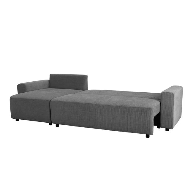 Cozy Sovesofa, 100 % polyester, grå