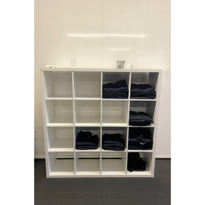 Kallax hylle fra IKEA, åpen, hvit