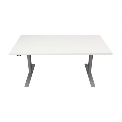 Elektrisk hev/senk skrivebord, hvit laminat, 200x80 cm