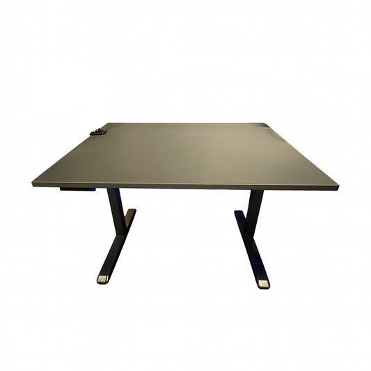 Elektrisk hev/senk skrivebord, mørk grå, 120x80 cm