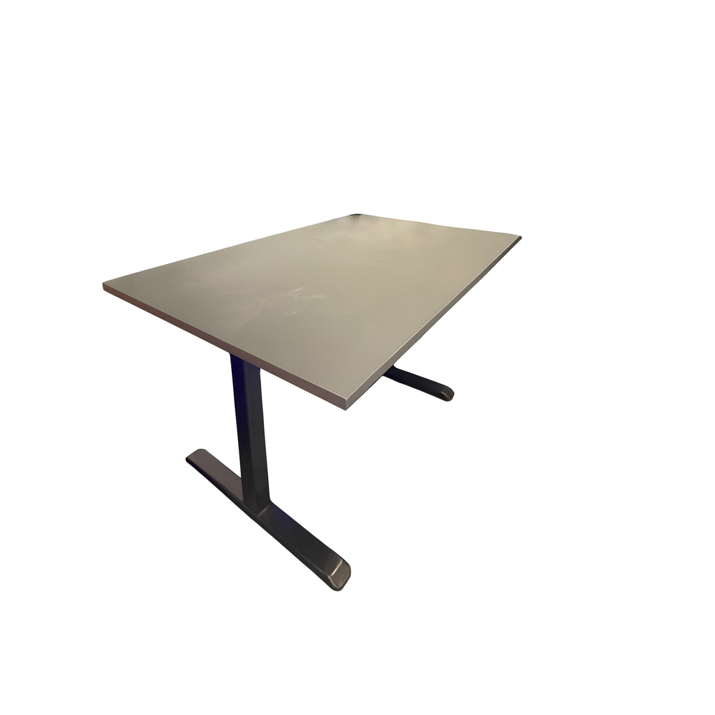 Elektrisk hev/senk skrivebord, mørk grå, 120x80 cm