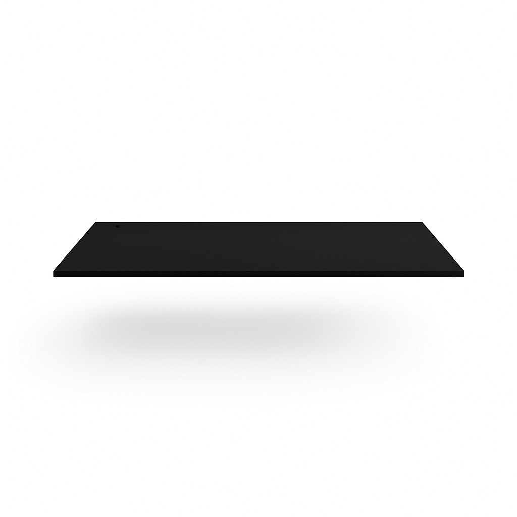 Bordplate 140x80 cm, svart