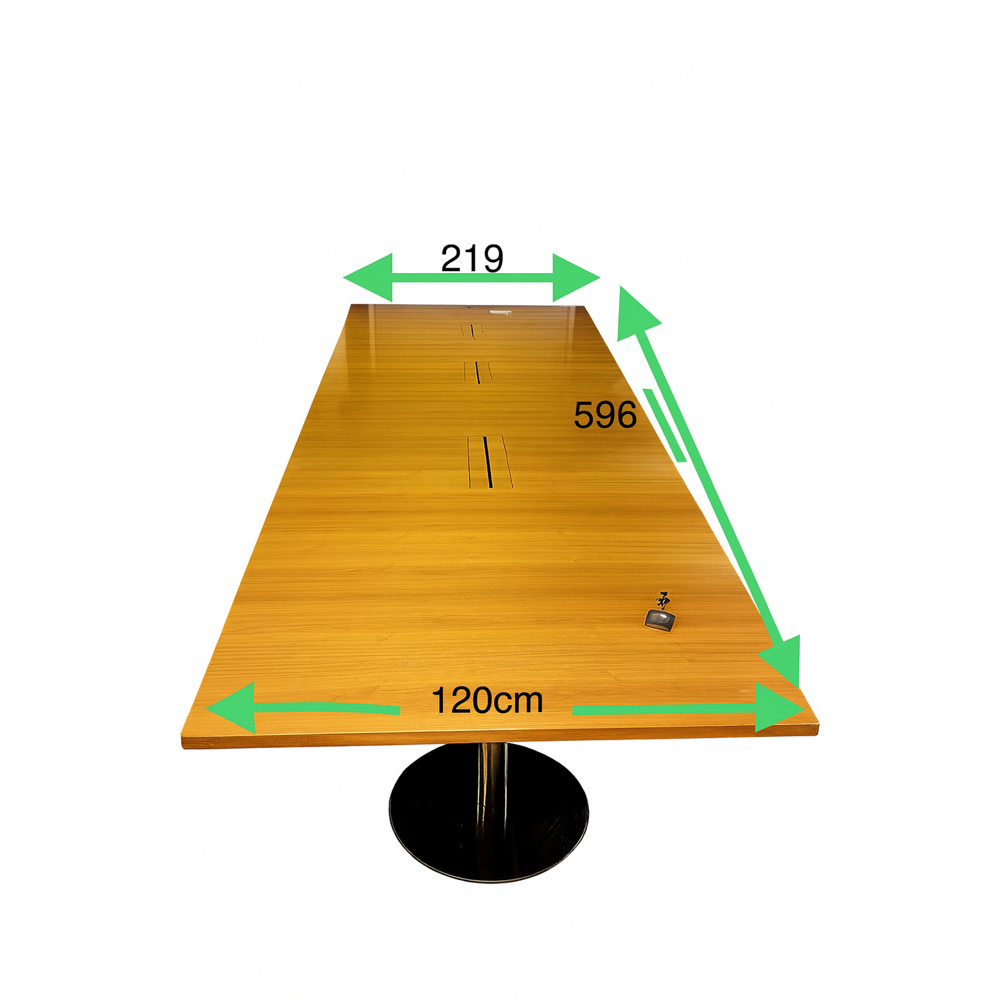 Møtebord, trefarget, 596x219/120 cm