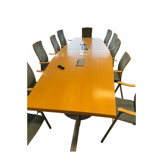 Møtebord, trefarget, 330x120 cm