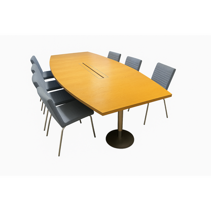 Møtebord trefarget, 300x120 cm