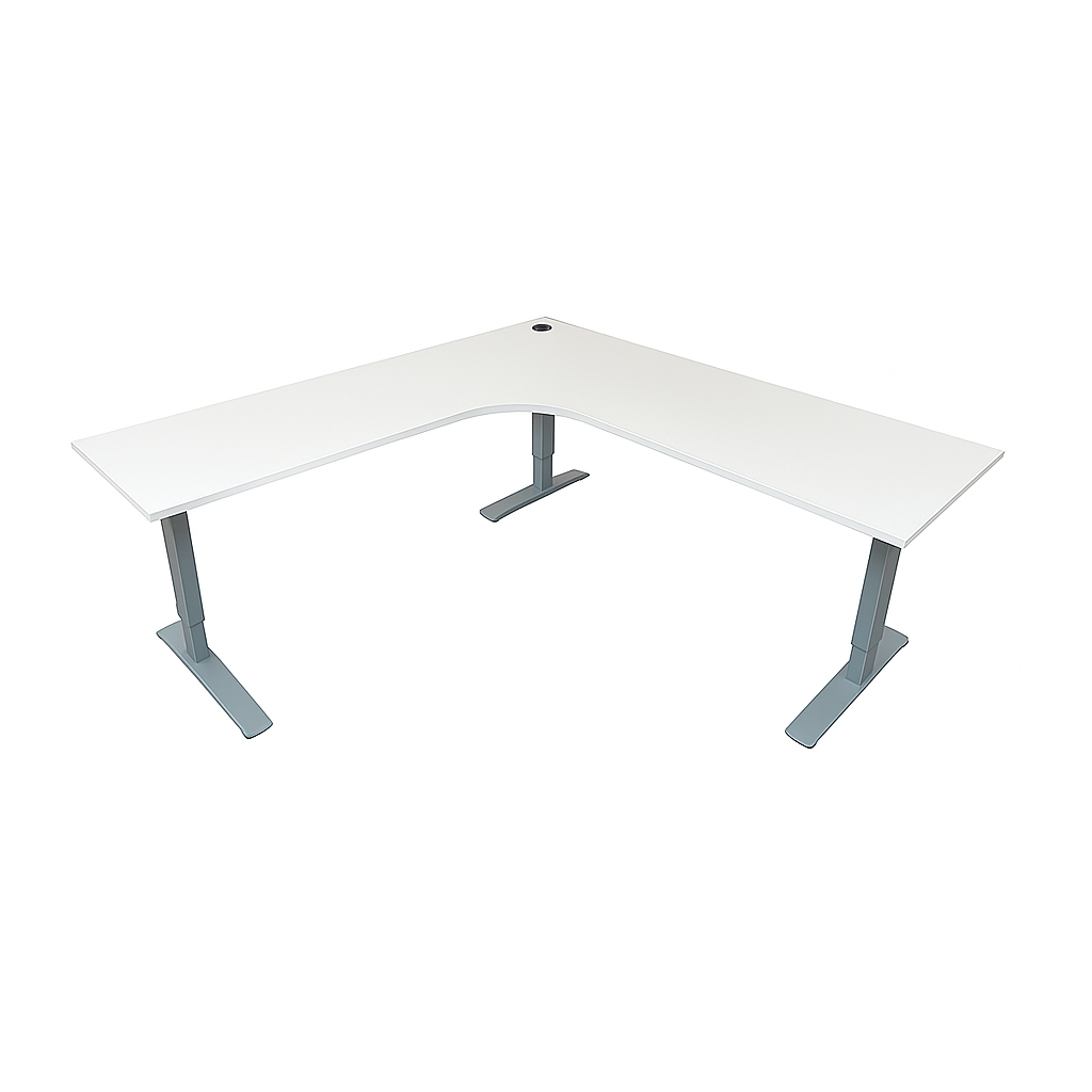 EFG elektrisk hjørneunderstell, grå, 122x34 cm