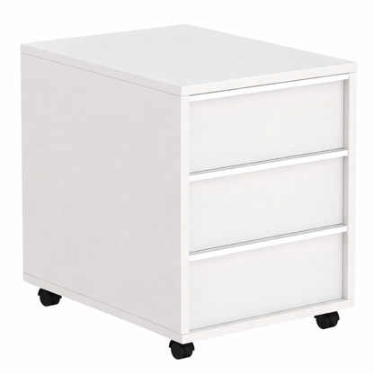 Låsbar skuffeseksjon på hjul fra Narbutas, hvit