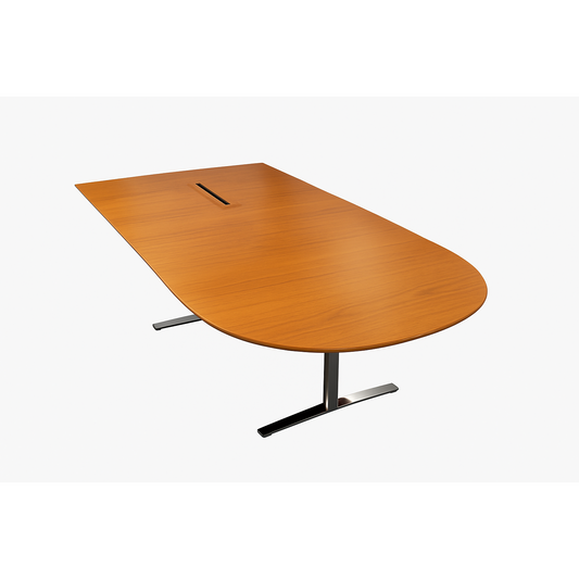 Veggrettet videomøtebord i oljet eik fra Horreds, 240x160 cm