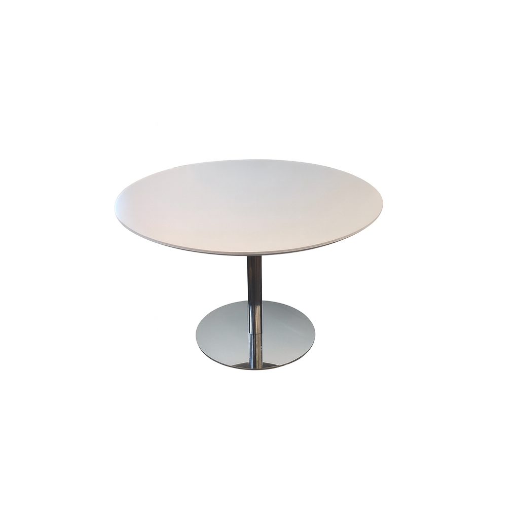 Rundt møtebord fra Fora Form, hvit, 120 cm