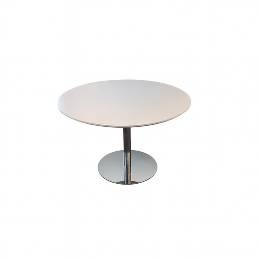 Rundt møtebord fra Fora Form, hvit, 120 cm