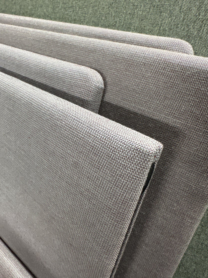 Grålilla bordskillevegg 140x65