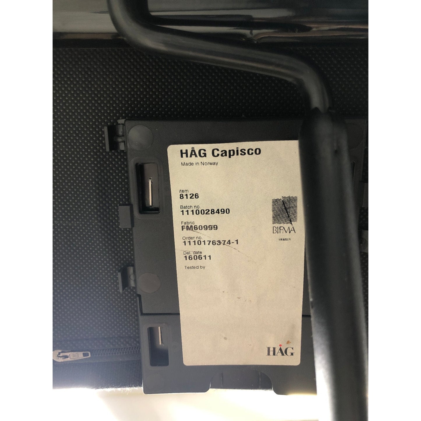 HÅG Capisco kontorstol, svart stoff