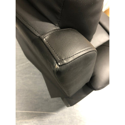 Mayfield 2-seter sofa, sort hud/PVC, elektrisk recliner-funksjon