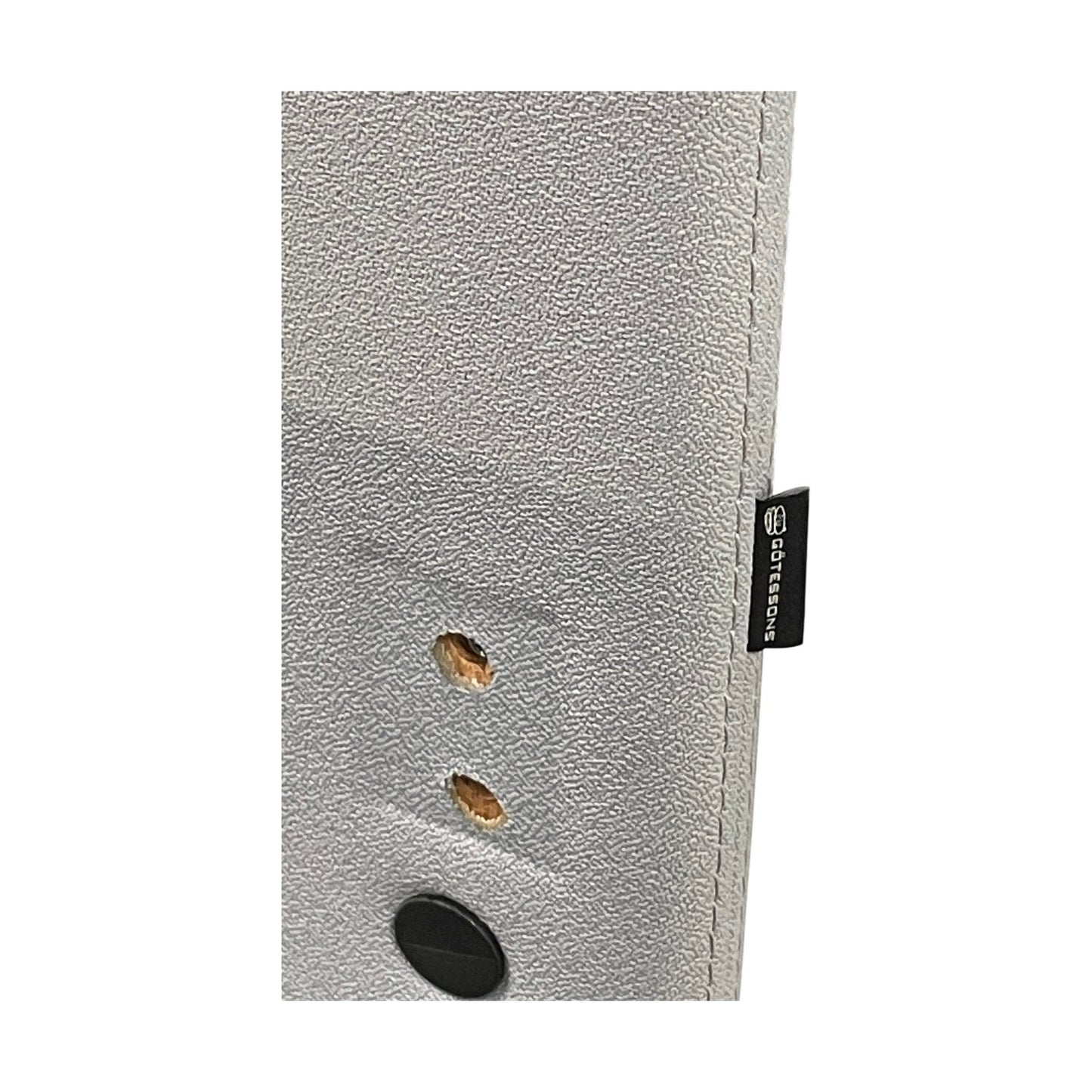 Bordhengt bordskjerm fra Götessons, 160x4x66 cm, gråblå