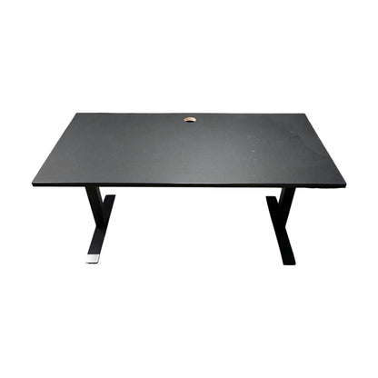 Elektrisk hev/senk skrivebord, sort, 160x80 cm