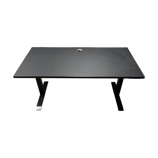 Elektrisk hev/senk skrivebord, sort, 160x80 cm