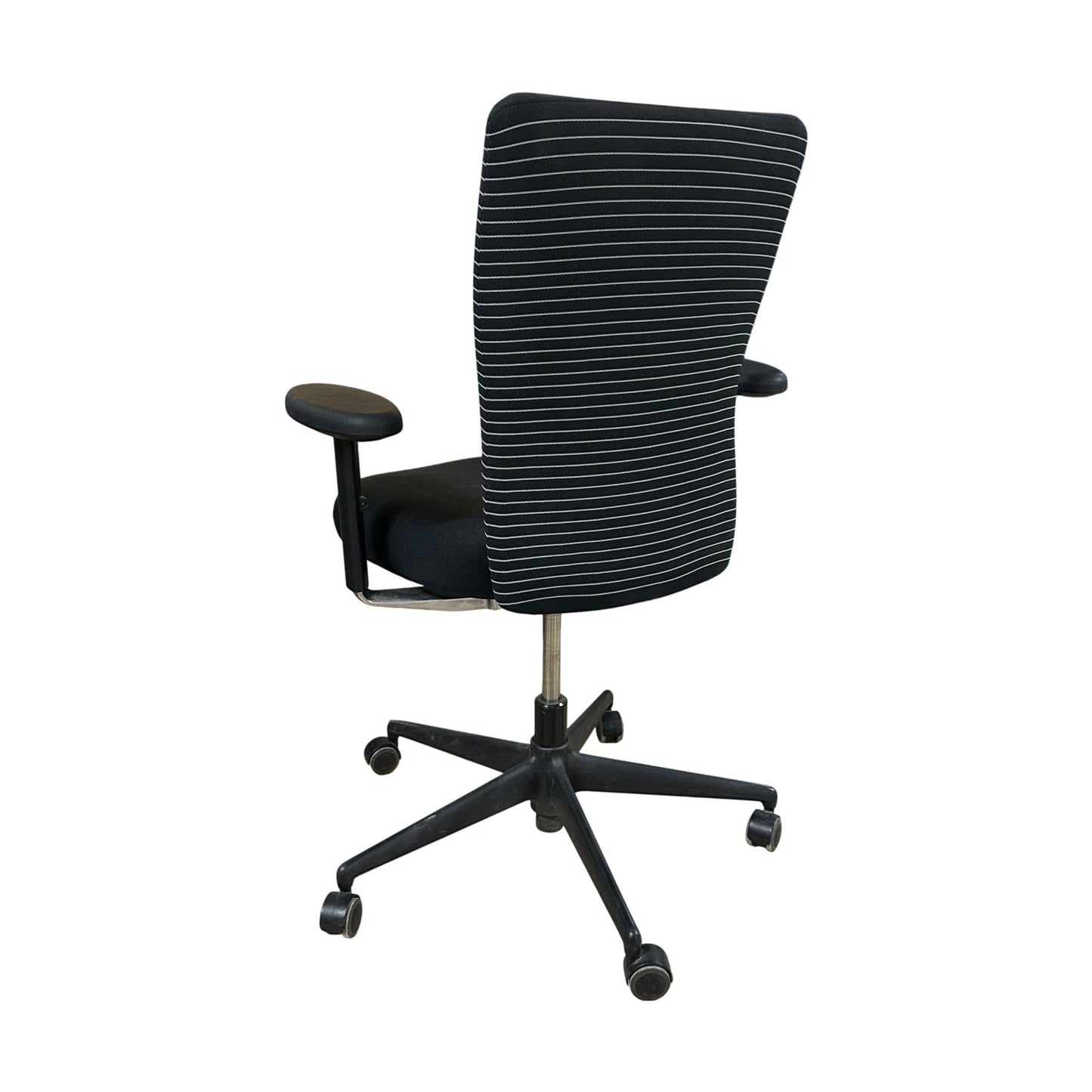Vitra kontorstol T-Chair, svart med stripet rygg