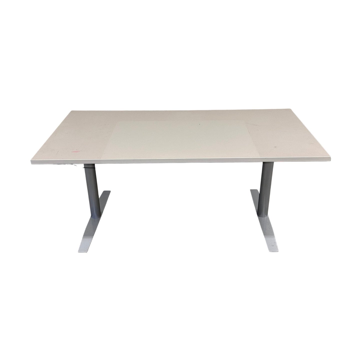 Elektrisk hev/senk skrivebord 160x80 cm, beige