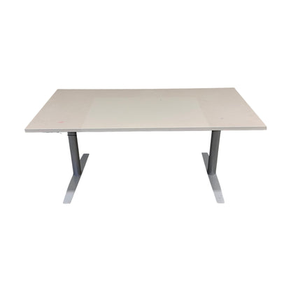 Elektrisk hev/senk skrivebord 160x80 cm, beige