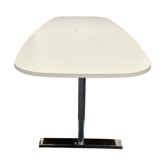 Møtebord, hvit bordplate, 230x90 cm