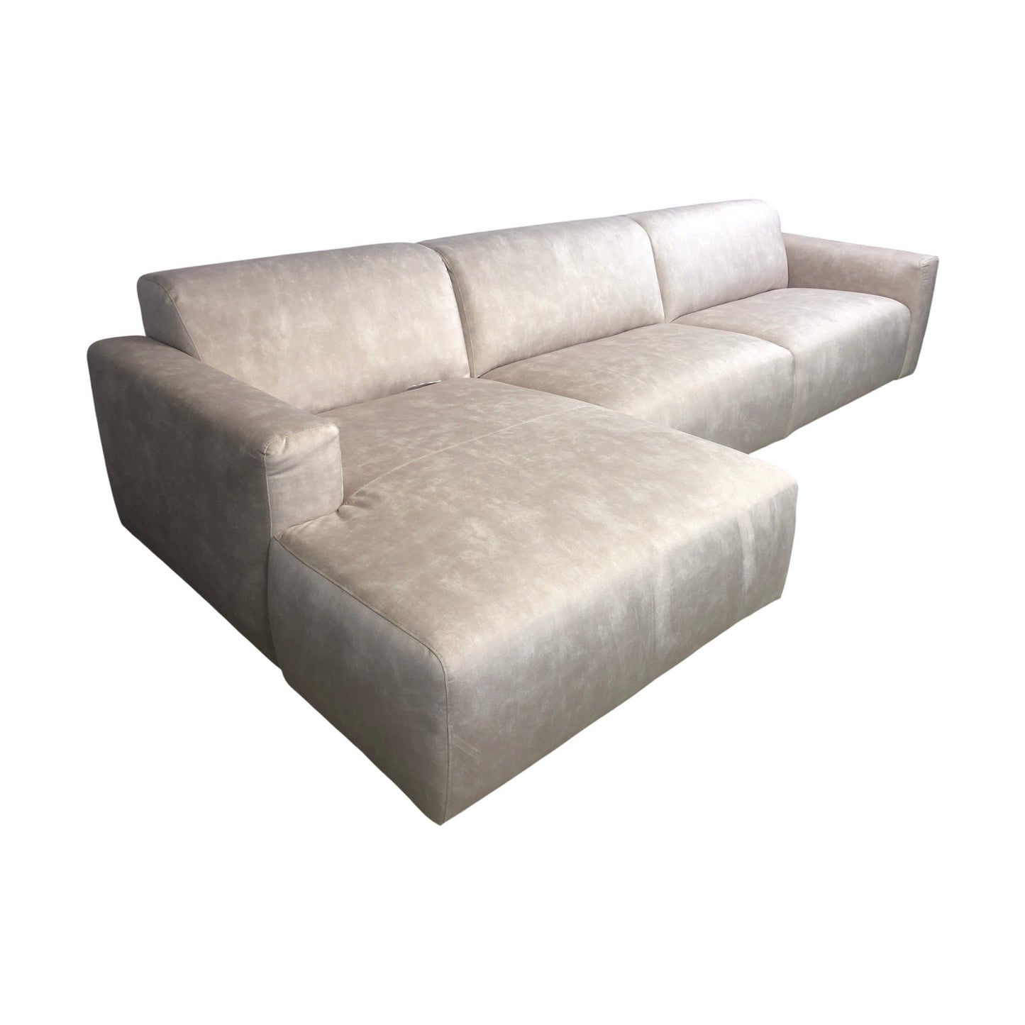 Bellus Olos sofa med sjeselong fra A-Møbler, beige, venstre sjeselong