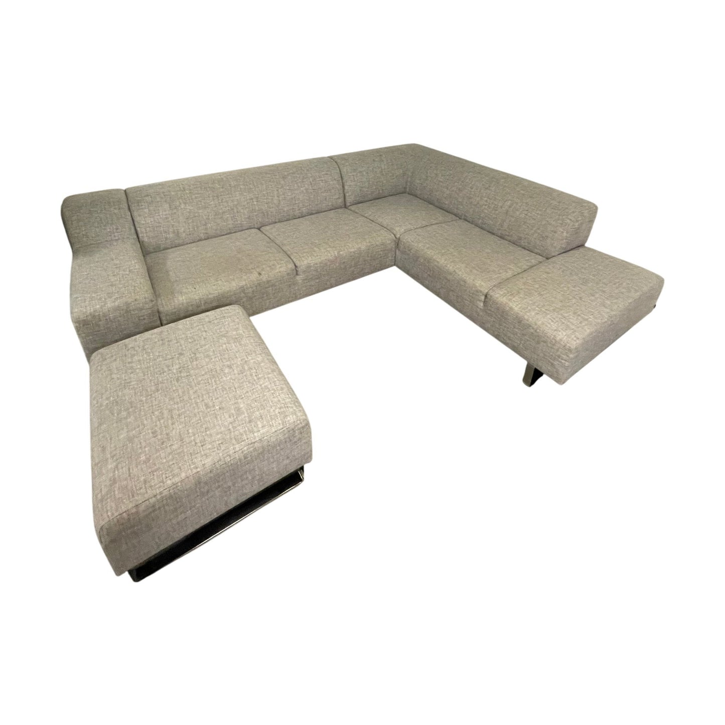 Seville hjørnesofa med puff fra Bolia, grå