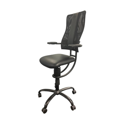 Kontorstol SpinaliS Hacker, svart