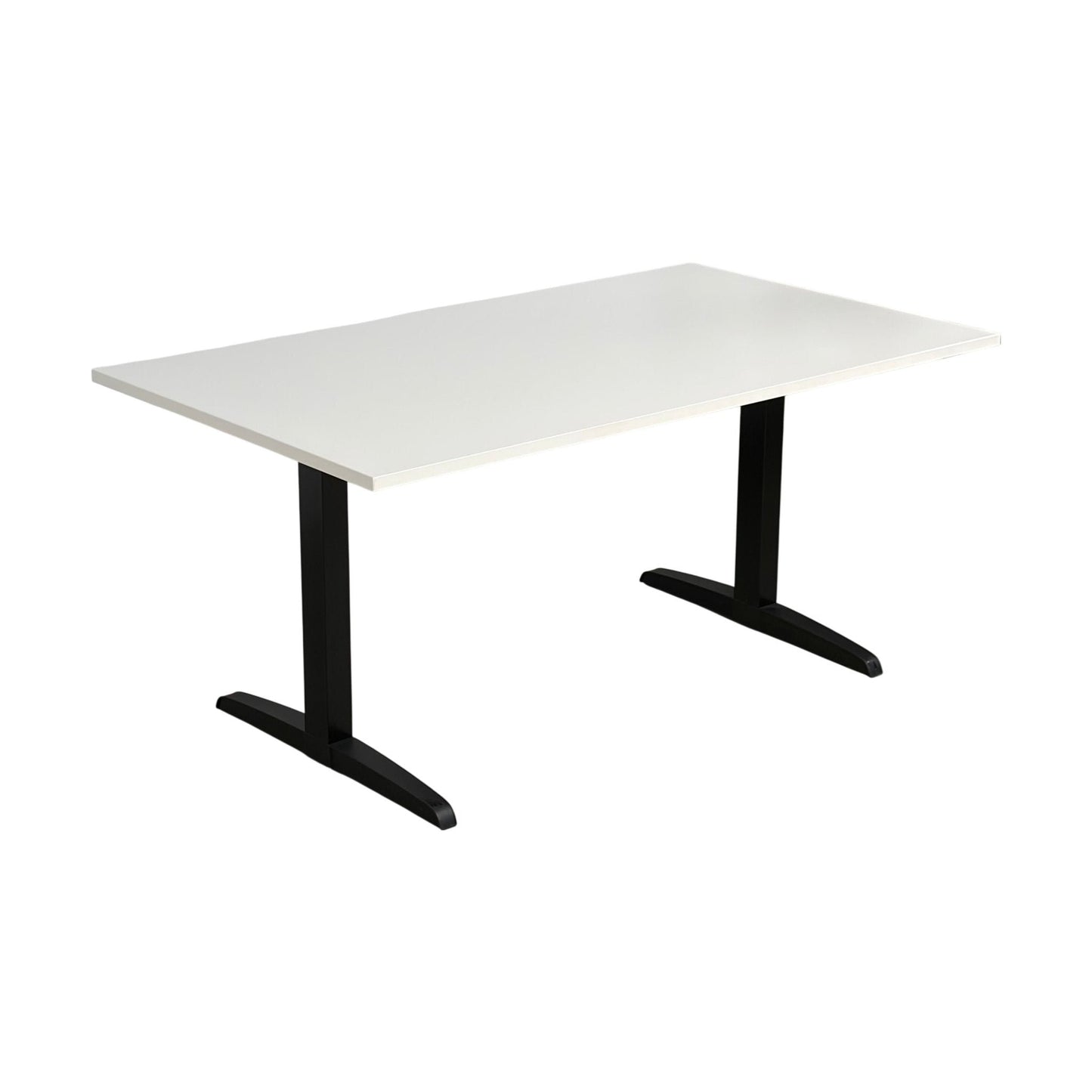 Elektrisk hev/senk skrivebord, hvit, 140x80 cm