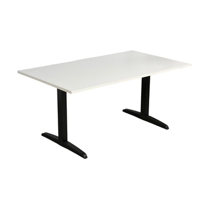 Elektrisk hev/senk skrivebord, hvit, 140x80 cm