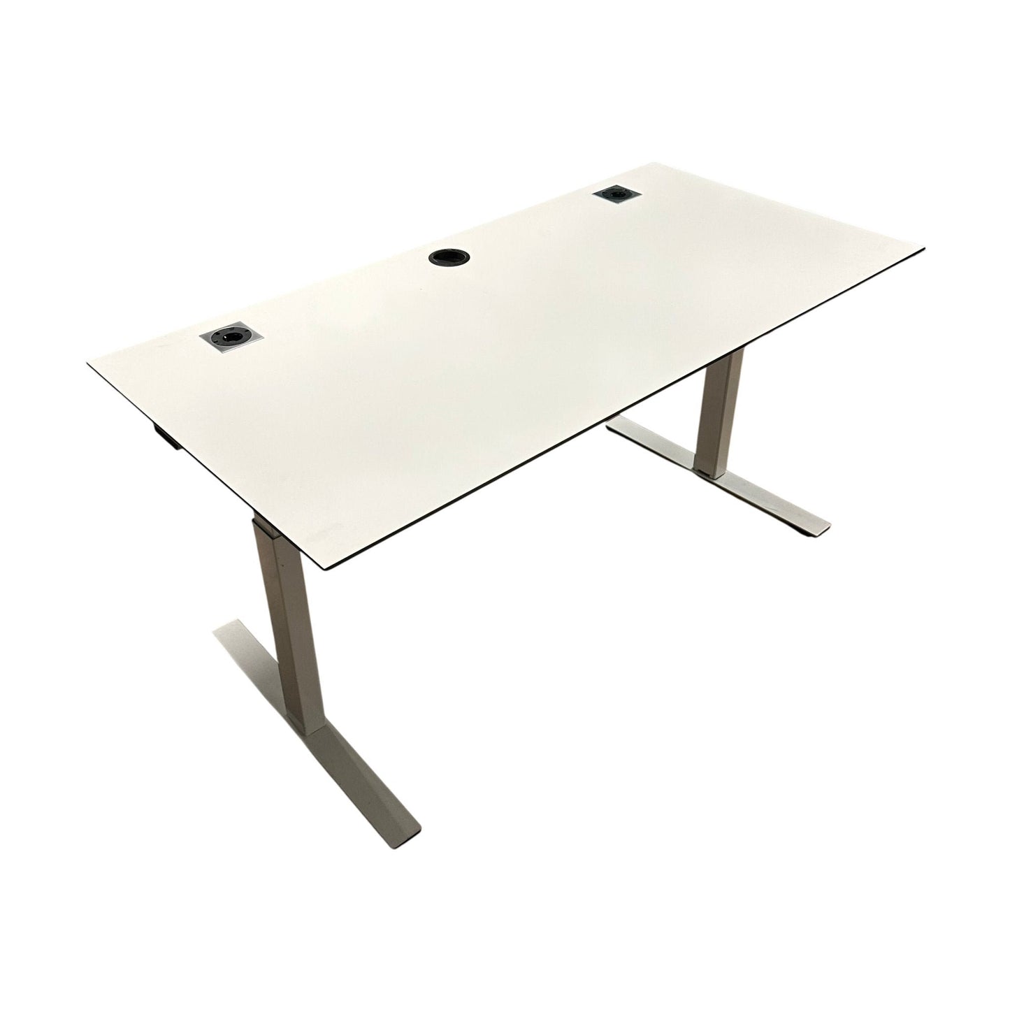 Skrivebord, hvit laminat, 160x80 cm