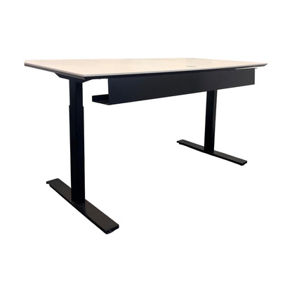Elektrisk hev/senk skrivebord fra Linak, hvit laminat, 160x80 cm