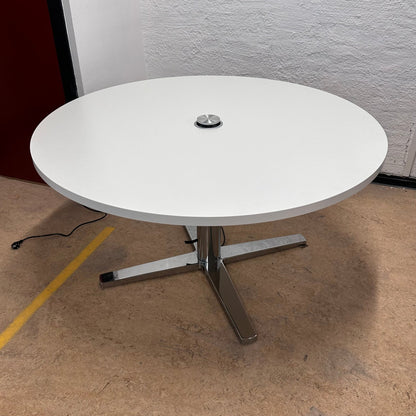 Møtebord fra Materia, hvit, Ø135 kom