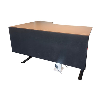 Elektrisk hev/senk skrivebord fra Linak, mørkegrå, 180x120 cm