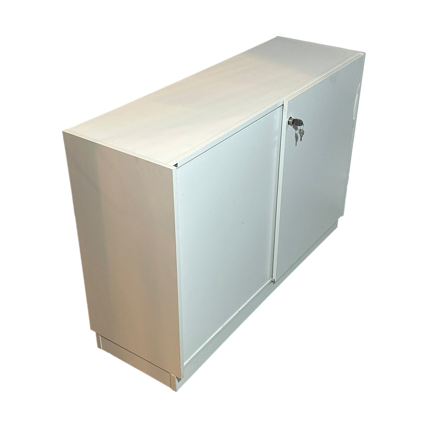 Skap med skyvedører fra EFG, hvit, 120x40x80 cm