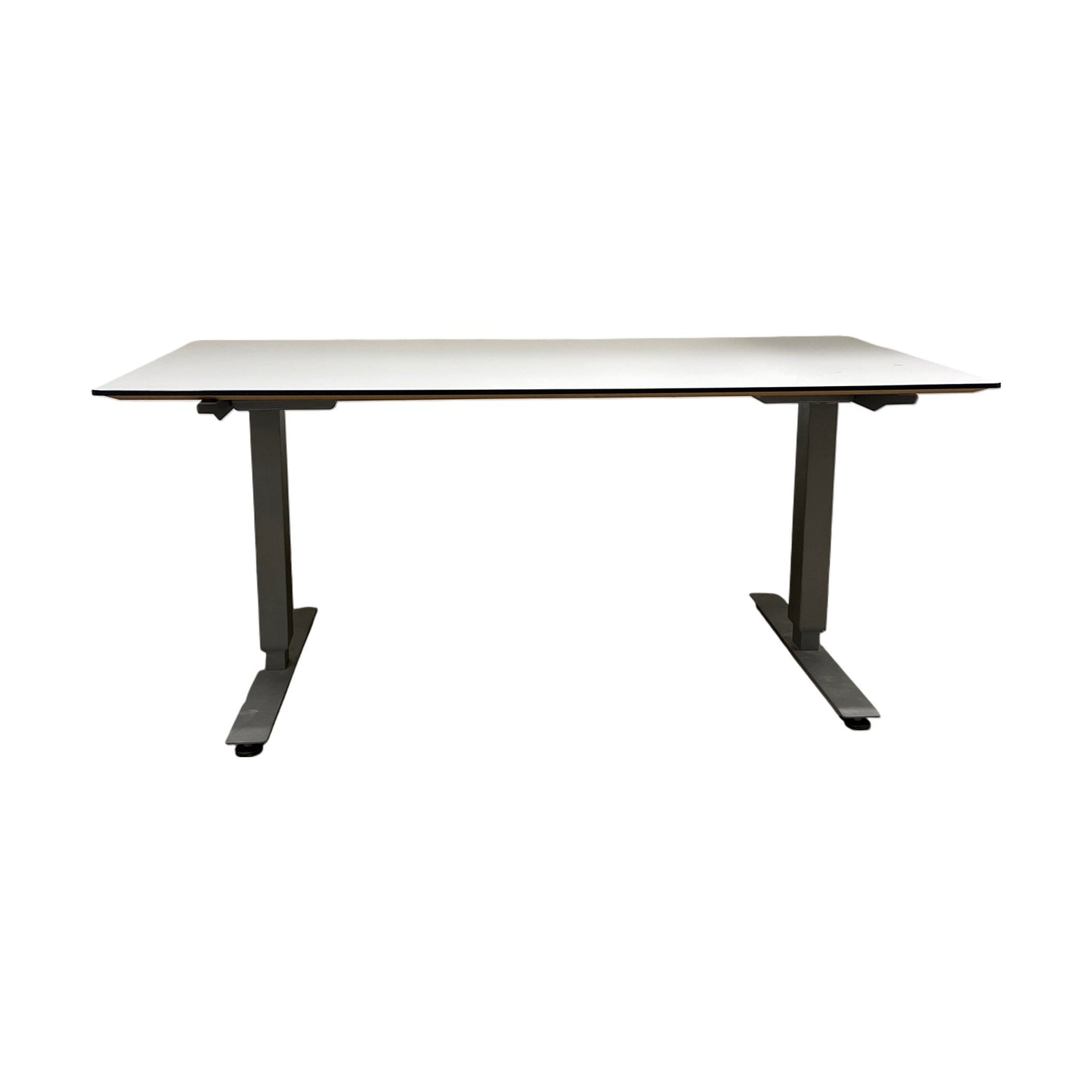 Elektrisk hev/senk skrivebord 160x80 cm, hvit