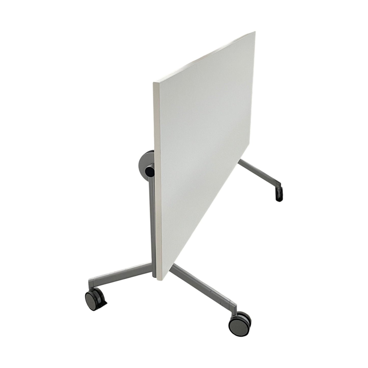 Kinnarps klappbord, hvit laminat, 140x70 cm