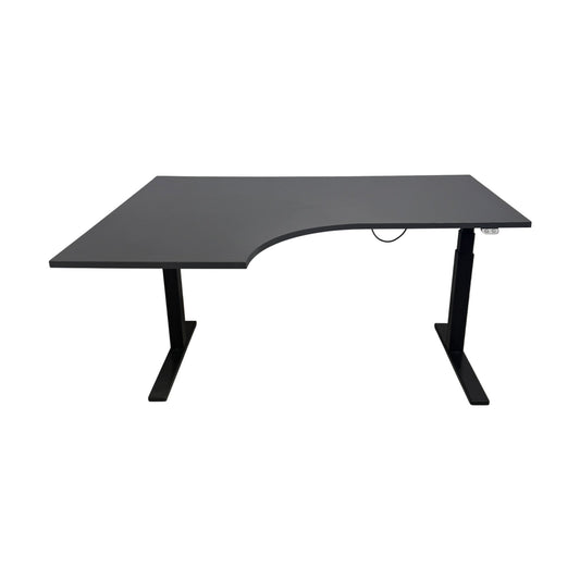 Elektrisk hev/senk skrivebord hjørneskrivebord, 160x120